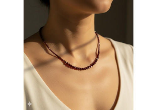 Намисто з натурального гранату