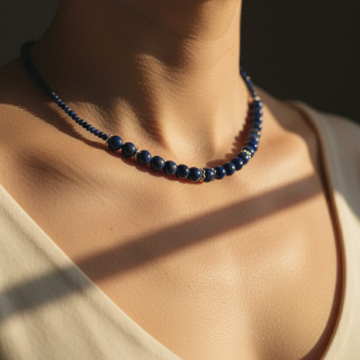 Бусы из лазурита