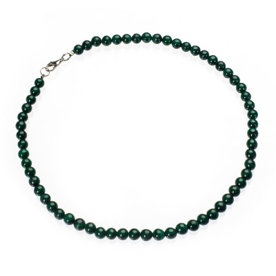 Намисто з натурального малахіту