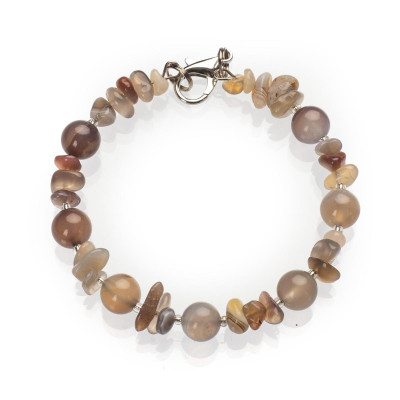Браслет з агату ботсвана