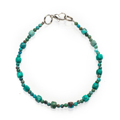 Браслет з натуральної бірюзи