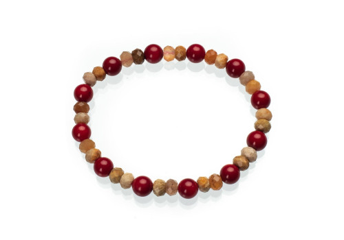 Браслет с натуральным кораллом 