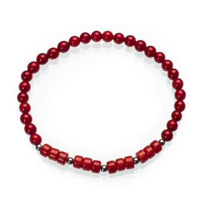 Браслет з натурального коралу