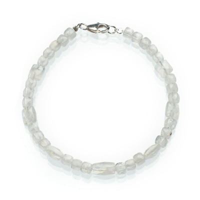 Браслет з натурального адуляра (місячний камінь)