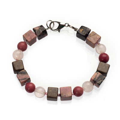 Браслет з родонітом