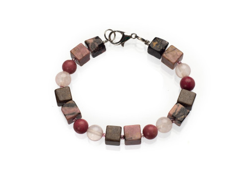 Браслет з родонітом