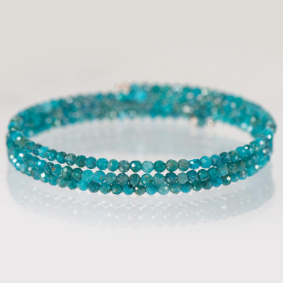 Браслет з натурального апатита