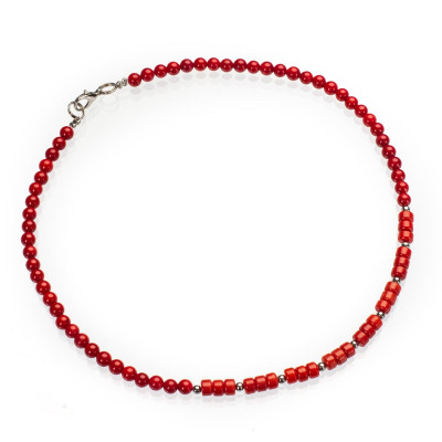 Намисто-чокер з натурального коралу