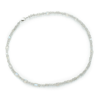 Бусы из натурального адуляра (лунный камень)