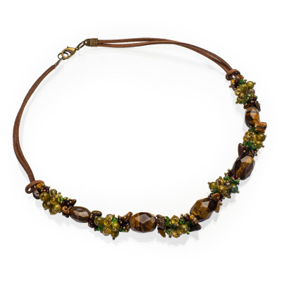 Бусы с тигровым глазом 