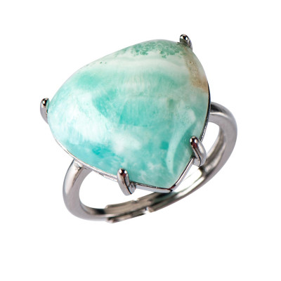 Каблучка з натуральним амазонітом