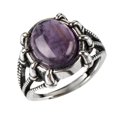 Каблучка з аметистом