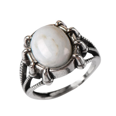 Каблучка з адуляром (місячний камінь) 