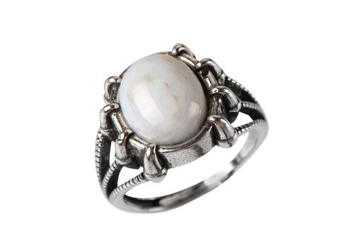 Каблучка з адуляром (місячний камінь) 