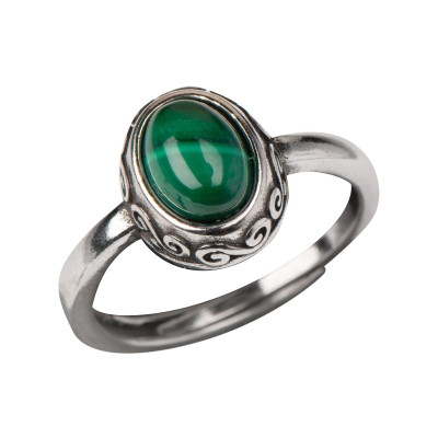 Каблучка з малахітом