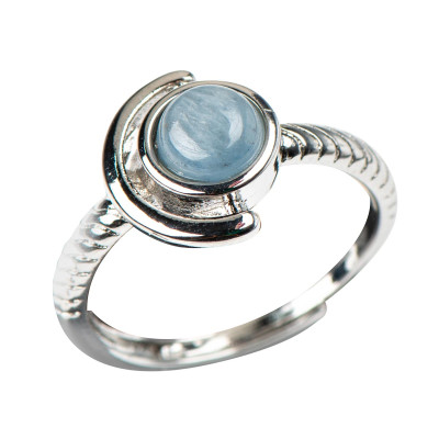 Каблучка  з натуральним кіанітом