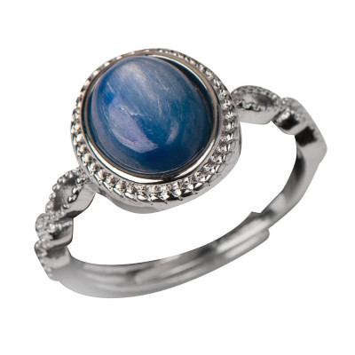 Каблучка  з натуральним кіанітом