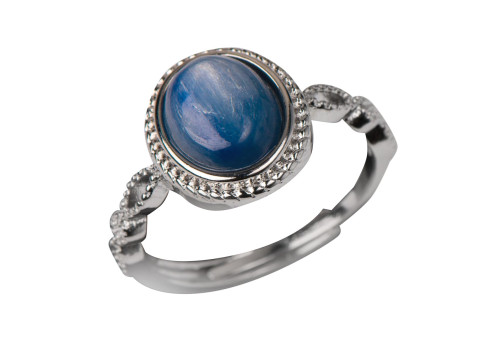 Каблучка  з натуральним кіанітом