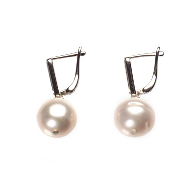 Сережки з перлинами зі срібла