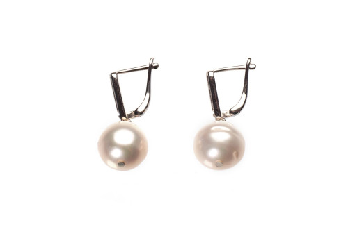 Сережки з перлинами зі срібла