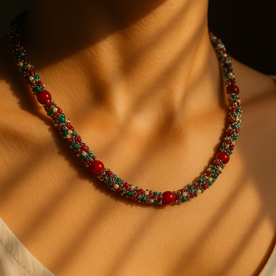 Бусы из натурального коралла