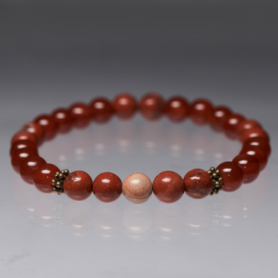 Браслет чоловічий з сердоликом і яшмою