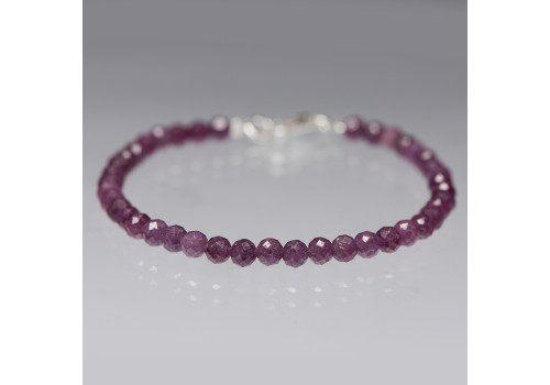 Браслет з натурального рубіну