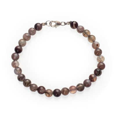Браслет з агату ботсвана