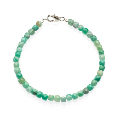 Браслет з натурального смарагду