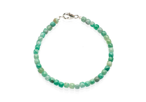 Браслет з натурального смарагду