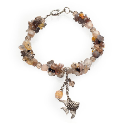 Браслет з агату ботсвана