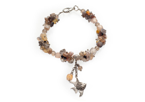 Браслет з агату ботсвана