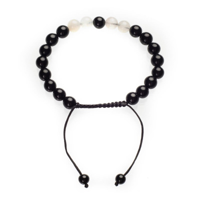 Браслет чоловічий з агатом шамбала