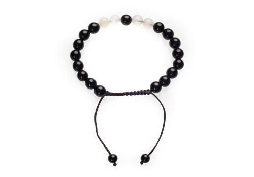 Браслет чоловічий з агатом шамбала