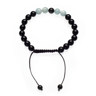 Браслет чоловічий з агатом шамбала