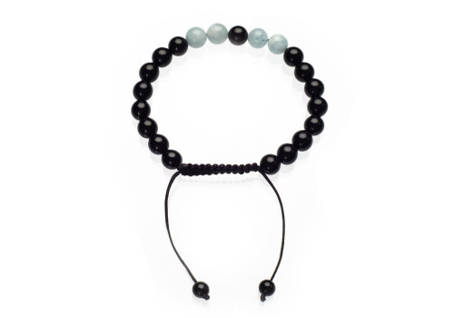 Браслет чоловічий з агатом шамбала