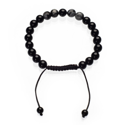 Браслет чоловічий з агату шамбала