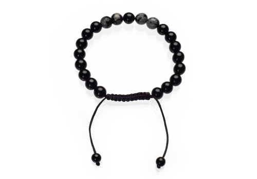 Браслет мужской из агата шамбала