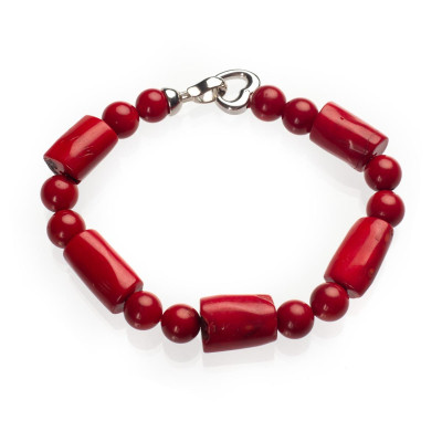 Браслет з натурального коралу