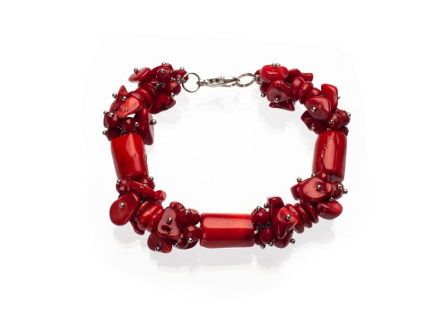 Браслет з натурального коралу