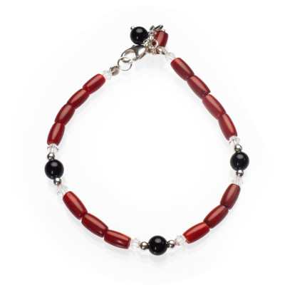 Браслет з натуральним коралом