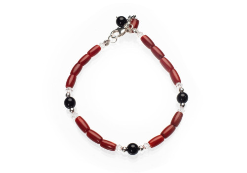 Браслет з натуральним коралом