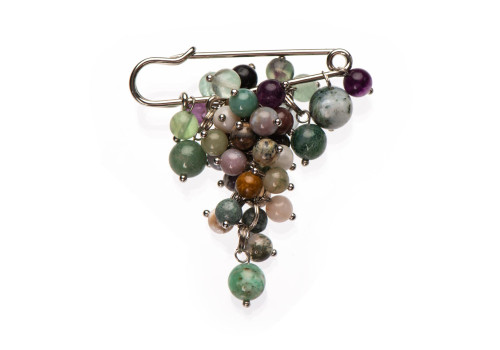 Брошь с яшмой