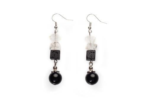 Сережки з агатом