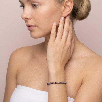 Браслет з натуральним сапфіром 