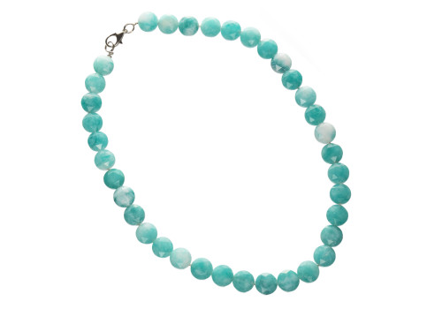 Бусы из натурального амазонита