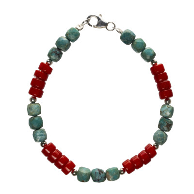 Браслет с натуральным кораллом