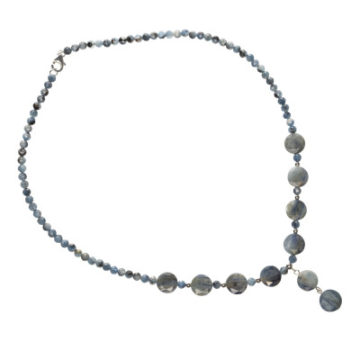 Бусы из натурального кианита