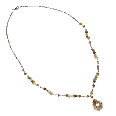 Підвіска з агатом ботсвана