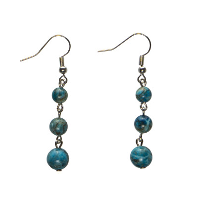 Серьги с императорской яшмой